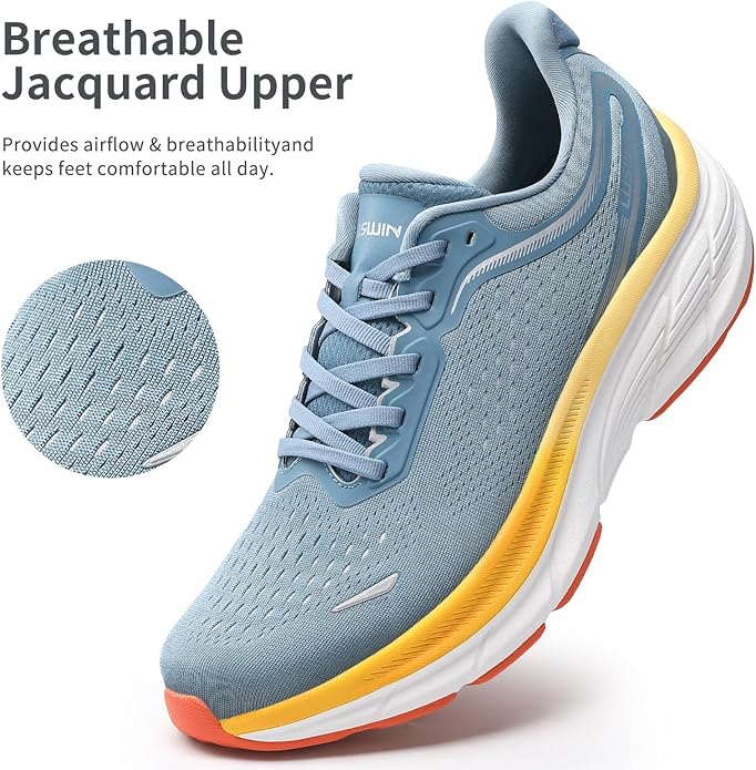 Men's Walking Shoes Lightweight Breathable Cushioning Running Shoes Athletic Tennis Workout Gym Non Slip Comfortable Fashion Sneakers