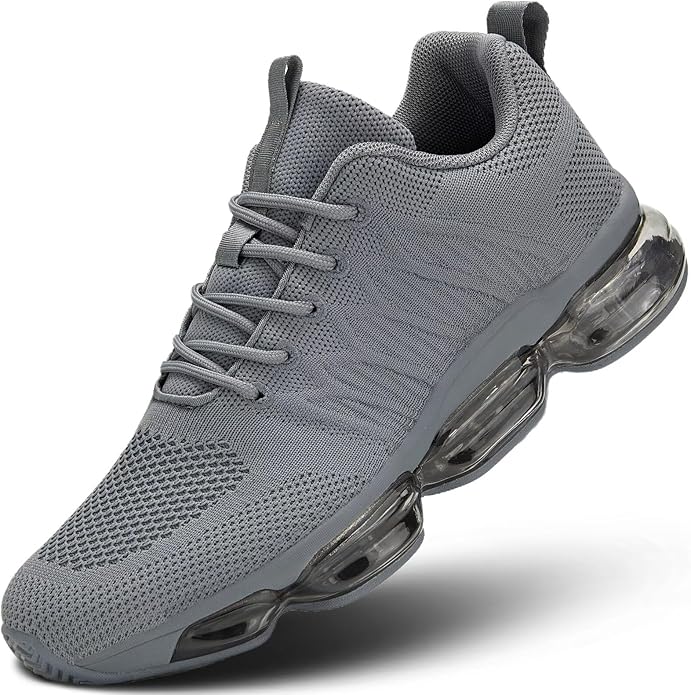 Men's Air Cushion Running Shoes Breathable Tennis Fashion Sneakers Non Slip Workout Casual Sport Shoes Gym Training Comfortable Walking Shoes