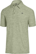 Three Sixty Six Golf Shirts for Men - Dry Fit Short-Sleeve Polo, Athletic Casual Collared T-Shirt