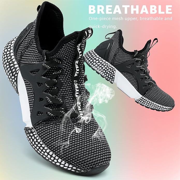 WETIKE Boy's Shoes Mesh Slip on Lightweight Running Sneakers