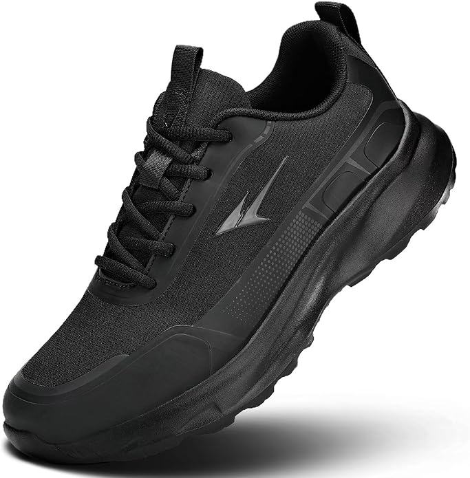 Mens Trail Running Shoes Fashion Walking Hiking Non Slip Sneakers Tennis Cross Training Outdoor Casual Workout Trainers