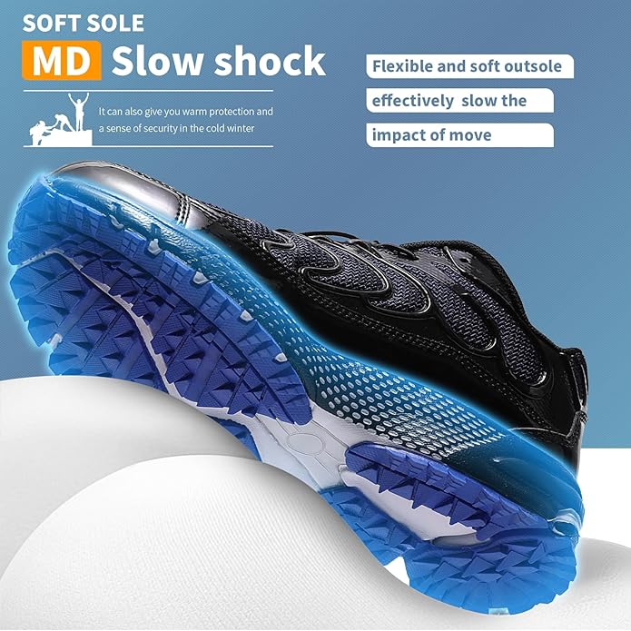 WETIKE Boy's Shoes Mesh Slip on Lightweight Running Sneakers