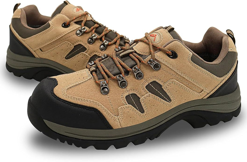CC-Los Men's Waterproof Hiking Shoes Outdoor Comfortable Trekking Shoe Lightweight Working Sneaker