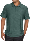 Three Sixty Six Golf Shirts for Men - Dry Fit Short-Sleeve Polo, Athletic Casual Collared T-Shirt