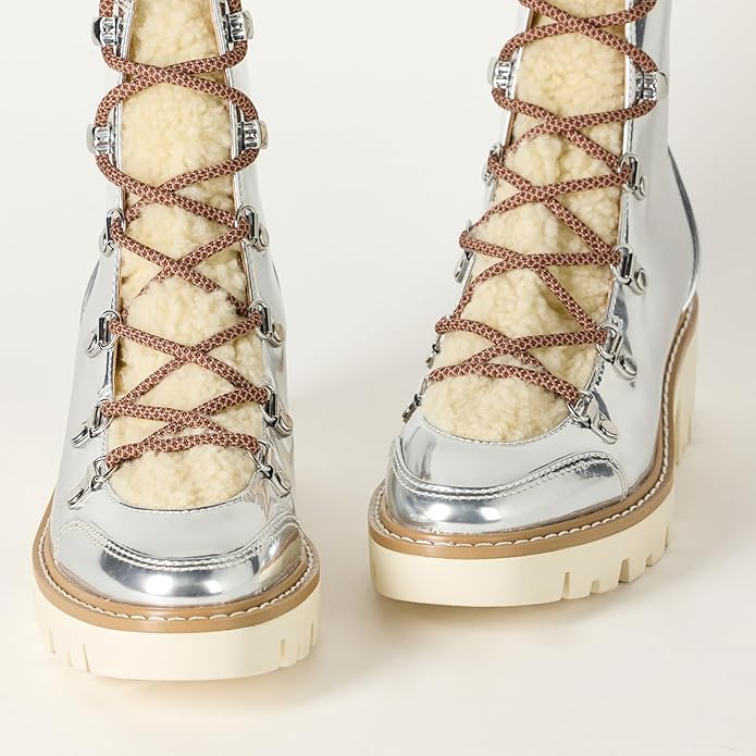 The Drop Women's Caleb Shearling Hiking Boot Hi-Top
