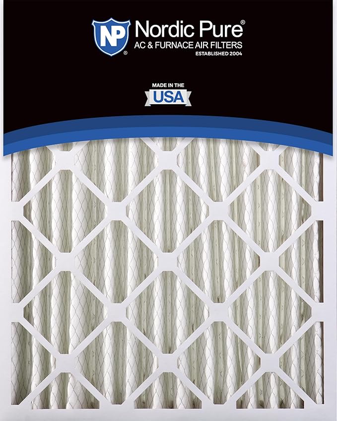 Nordic Pure 16x25x4 (Actual Size: 15 1/2 x 24 1/2 x 3 5/8) Pleated MERV 13 Air Filter 1 Pack