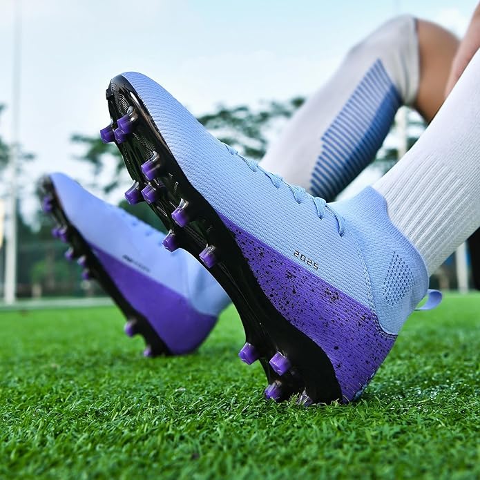 Soccer Cleats for Mens Womens Indoor Soccer Shoes Unisex Baseball Turf Shoes Youth Rugby Shoes Adult AG FG TF Football Boots Wide Training Sneaker