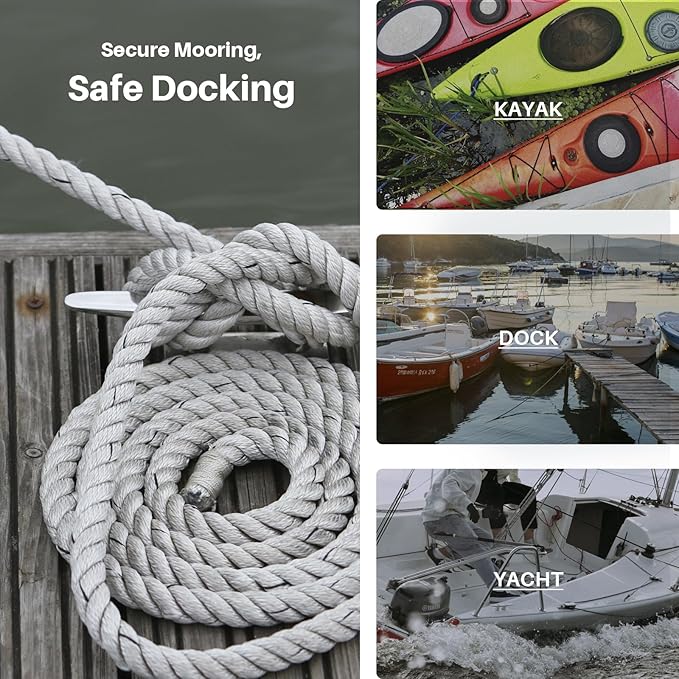Boat Cleats Marine Grade 316 Stainless Steel Boat Mooring Cleat Pack of 4, Installation Accessories Included