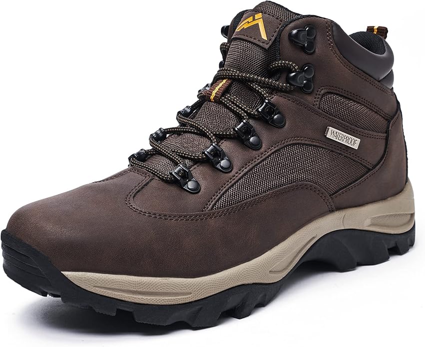 CC-Los Men's Waterproof Hiking Boots Outdoor Relaxed Fit Lightweight Size 7-13.5