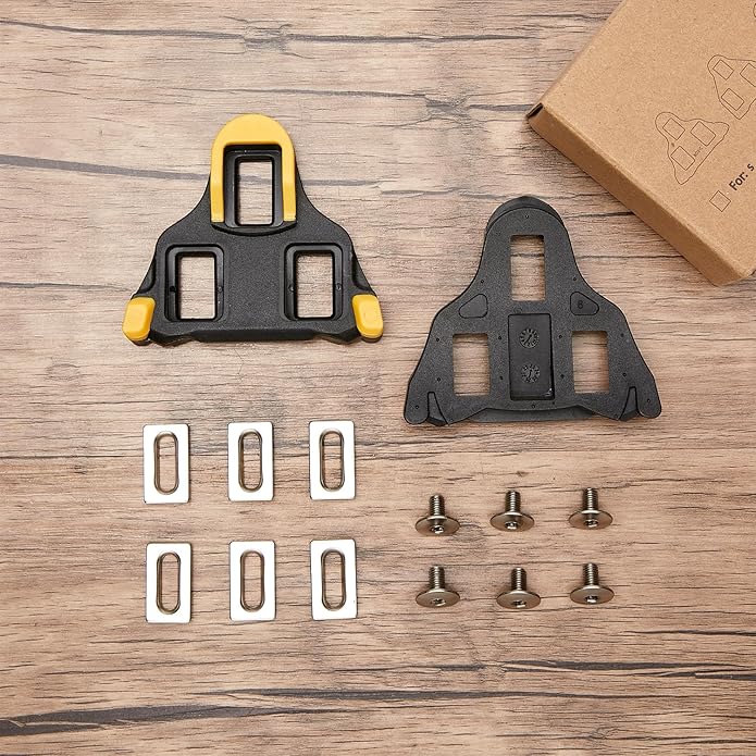 Bike Cleats Compatible with Shimano SPD-SL Locking Cycling Pedals Indoor Cycling & Road Bike Cleats