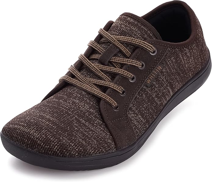 WHITIN Men's Wide Minimalist Barefoot Sneakers | Zero Drop Sole | Optimal Relaxation