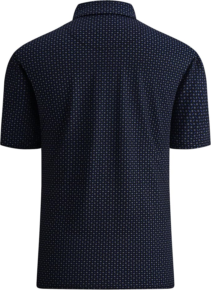 Damipow Premium Golf Shirts for Men Dry Fit Performance Polo Short Sleeve Collared Shirt