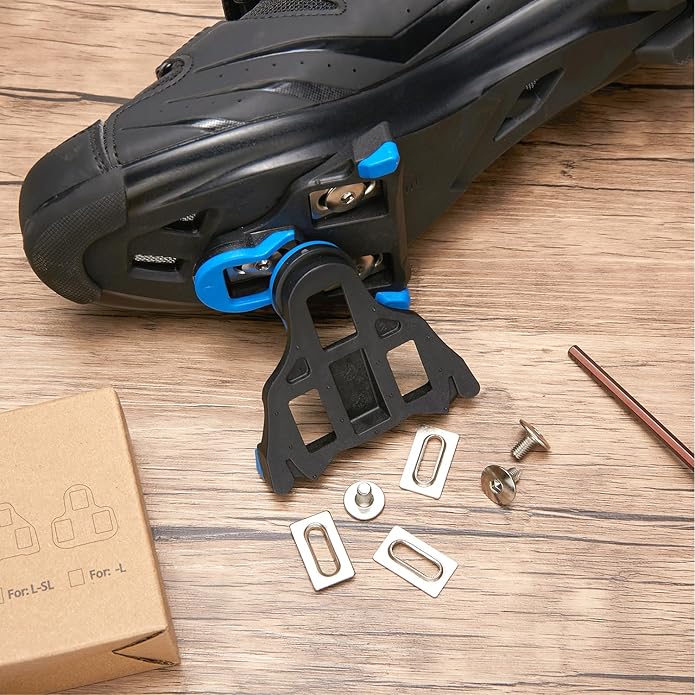 Bike Cleats Compatible with Shimano SPD-SL Locking Cycling Pedals Indoor Cycling & Road Bike Cleats