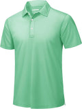 TACVASEN Mens Golf Shirt Dry Fit Mens Polo Shirts Short Sleeve Performance Golf Polos for Men with Collar Work Shirts