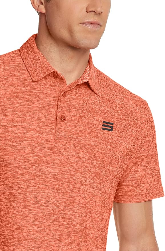 Three Sixty Six Golf Shirts for Men - Dry Fit Short-Sleeve Polo, Athletic Casual Collared T-Shirt