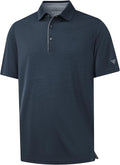M MAELREG Golf Shirts for Men Short Sleeve Dry Fit Casual Striped Performance Moisture Wicking Collared Mens Polo Shirts