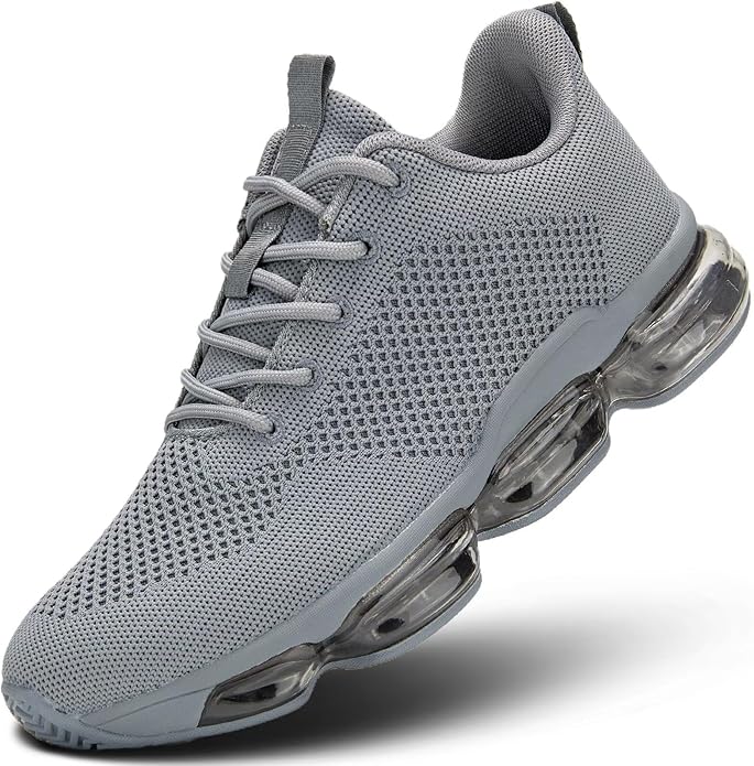 Men's Air Cushion Running Shoes Breathable Tennis Fashion Sneakers Non Slip Workout Casual Sport Shoes Gym Training Comfortable Walking Shoes