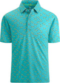 WARHORSEE Golf Polo Shirts for Men Short Sleeve Wrinkle Free 4 Way Stretch Moisture Wicking Performance Collared Tshirts