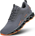 Vooncosir Men's Fashion Sneakers Breathable Mesh Running Shoes Blade Non Slip Soft Sole Casual Athletic Walking Shoes