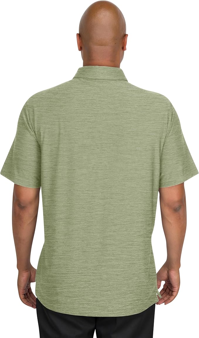 Three Sixty Six Golf Shirts for Men - Dry Fit Short-Sleeve Polo, Athletic Casual Collared T-Shirt