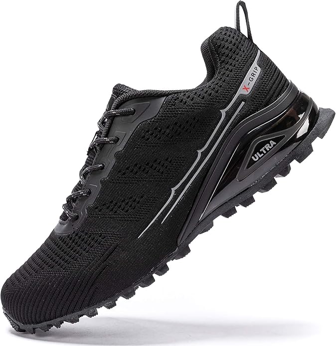 Kricely Men's Trail Running Shoes Fashion Walking Hiking Sneakers for Men Tennis Cross Training Shoe Outdoor Snearker Mens Casual Workout Footwear