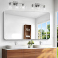 Silver Bathroom Mirror,60x36 inch Wall Mirror for Bathroom Wall Mounted,Rectangle Mirror for Bathroom Over Sink,Modern Frame Round Corner for Living Room,Bedroom Entryway,Horizontal/Vertical