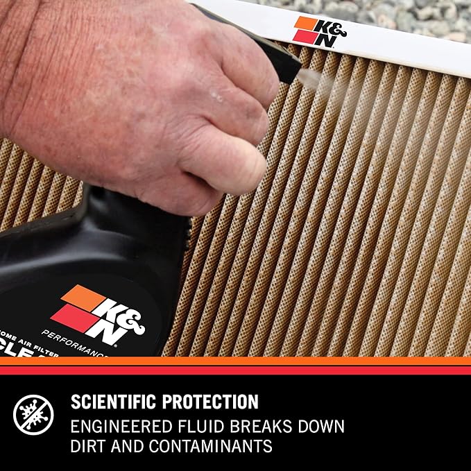 K&N HVAC Filter Cleaner: 32 Oz Spray Bottle Filter Cleaner and Refresher; Restores K&N Home Air Filter Performance; 99-6010