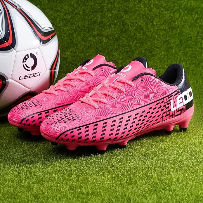 Soccer Cleats for Men's and Women's Outdoor Unisex Football Shoes Firm Rugby Boots