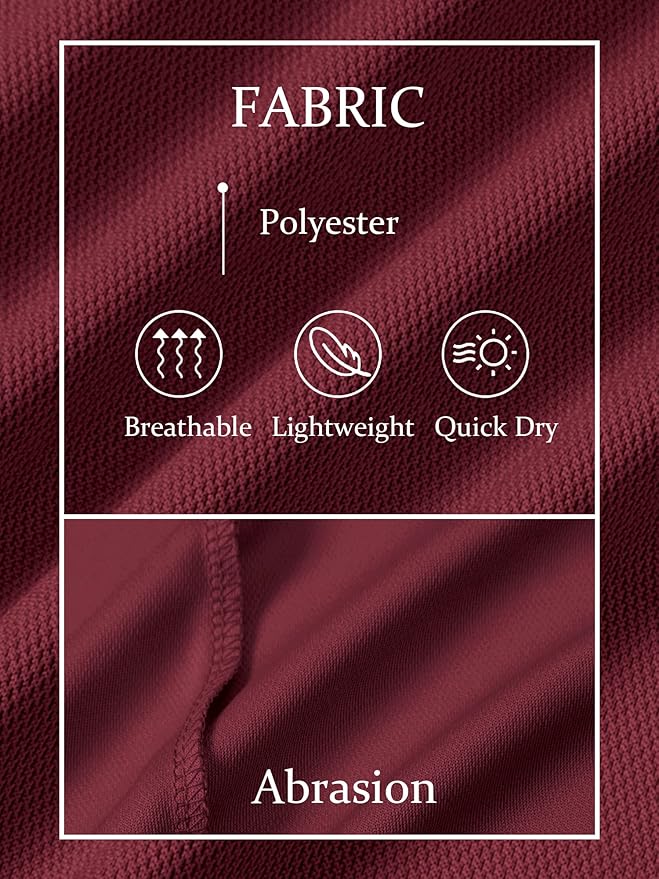 TACVASEN Mens Golf Shirt Dry Fit Mens Polo Shirts Short Sleeve Performance Golf Polos for Men with Collar Work Shirts