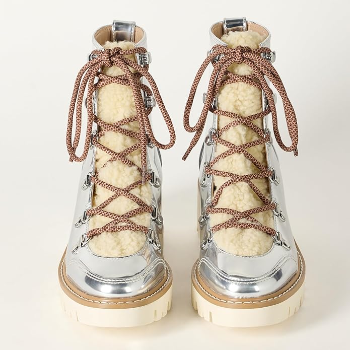 The Drop Women's Caleb Shearling Hiking Boot Hi-Top