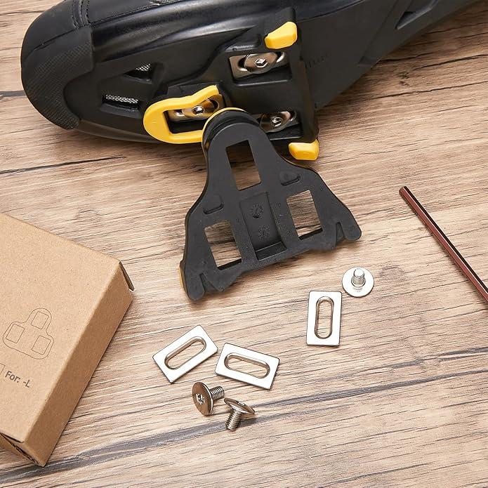 Bike Cleats Compatible with Shimano SPD-SL Locking Cycling Pedals Indoor Cycling & Road Bike Cleats