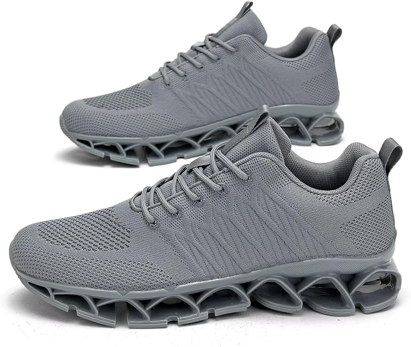 Men's Slip on Walking Running Shoes Blade Tennis Casual Fashion Sneakers Comfort Non Slip Work Sport Athletic Trainer