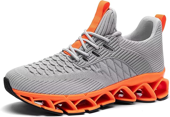 Mens Slip on Walking Running Shoes Blade Tennis Casual Fashion Sneakers Comfort Non Slip Work Sport Athletic Trainer