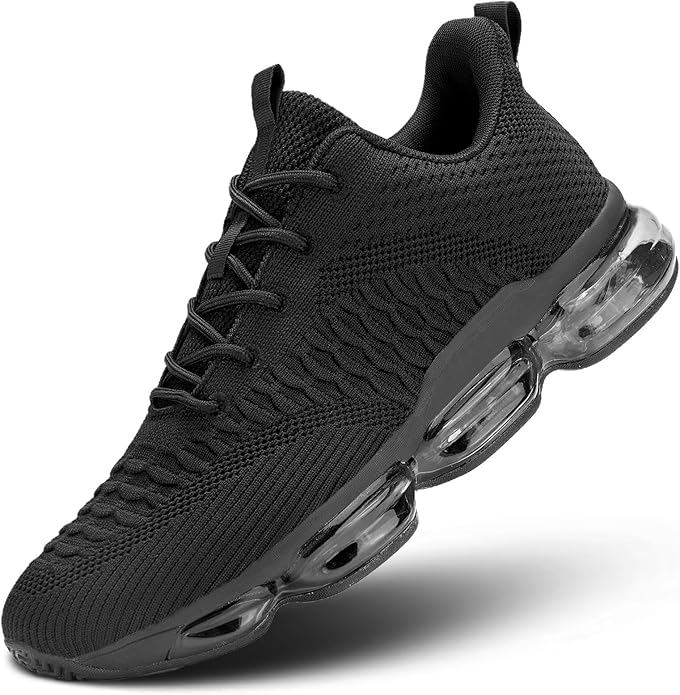 Men's Air Cushion Running Shoes Breathable Tennis Fashion Sneakers Non Slip Workout Casual Sport Shoes Gym Training Comfortable Walking Shoes