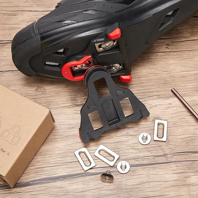Bike Cleats Compatible with Shimano SPD-SL Locking Cycling Pedals Indoor Cycling & Road Bike Cleats