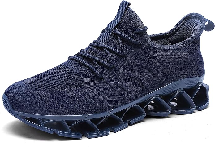 Mens Slip on Walking Running Shoes Blade Tennis Casual Fashion Sneakers Comfort Non Slip Work Sport Athletic Trainer