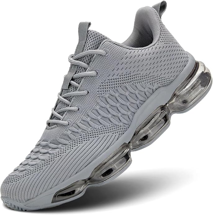 Men's Air Cushion Running Shoes Breathable Tennis Fashion Sneakers Non Slip Workout Casual Sport Shoes Gym Training Comfortable Walking Shoes