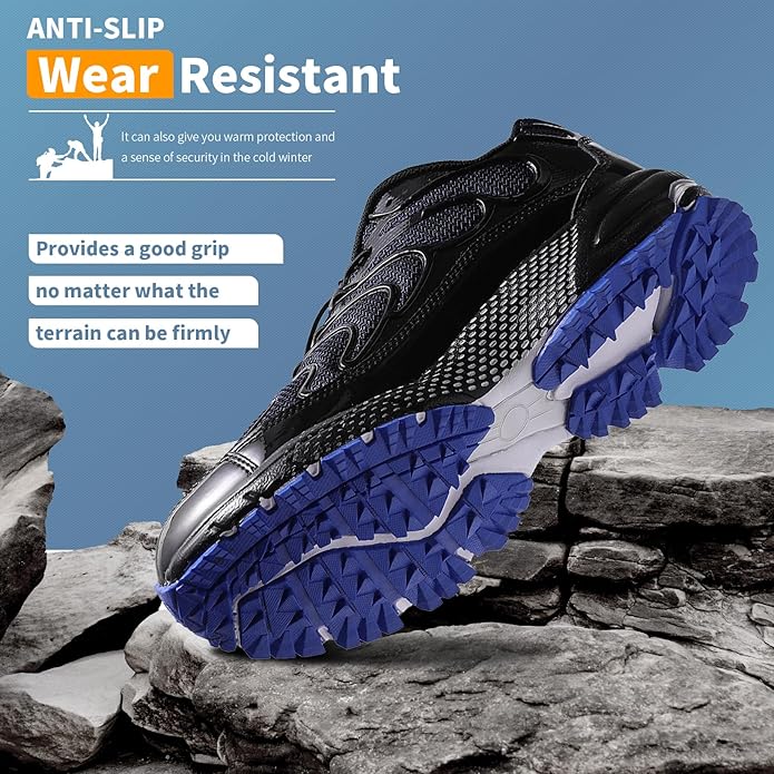 WETIKE Boy's Shoes Mesh Slip on Lightweight Running Sneakers