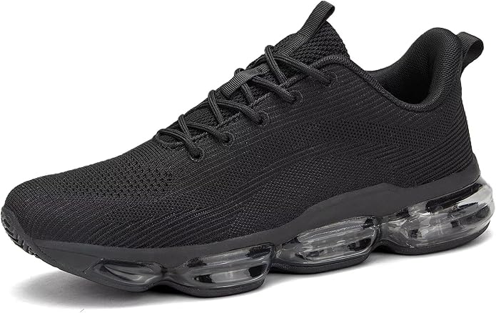 Mens Running Shoes Air Low Top Comfort Walking Lace Up Sneakers Breathable Fashion Tennis Sport Gym Fitness Cross Trainers