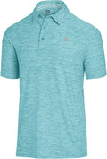 Three Sixty Six Golf Shirts for Men - Dry Fit Short-Sleeve Polo, Athletic Casual Collared T-Shirt