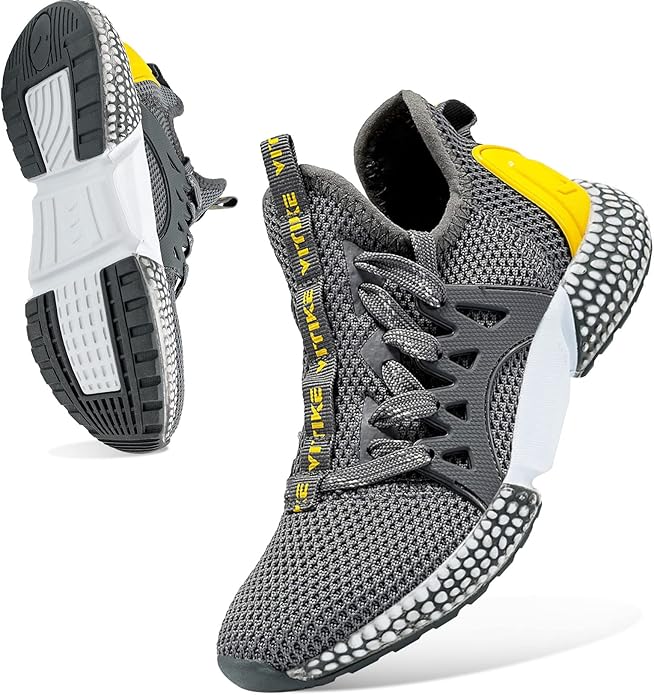 WETIKE Boy's Shoes Mesh Slip on Lightweight Running Sneakers