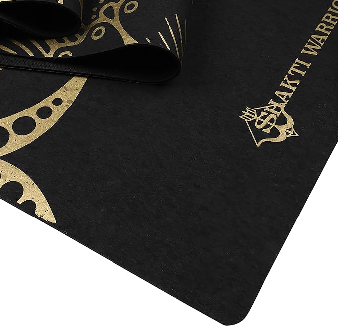 Cork Yoga Mat - Artist Designed, Premium Printed Eco-Friendly Non-Slip mat, Great for Regular & Hot Yoga, Pilates, Workouts 72 inch x 24 inch x 3mm Thick