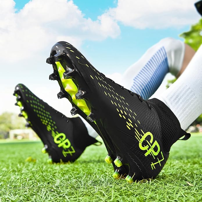 Soccer Cleats for Mens Womens Indoor Soccer Shoes Unisex Baseball Turf Shoes Youth Rugby Shoes Adult AG FG TF Football Boots Wide Training Sneaker