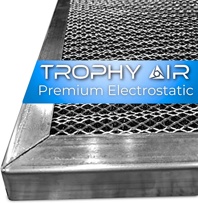 Washable Reusable Electrostatic HVAC AC/Furnace Air Filter, Lasts a Lifetime, 6 Stage Permanent Air Filter, Healthier Home or Office, Made in The USA - Increases Airflow (14x20x1)