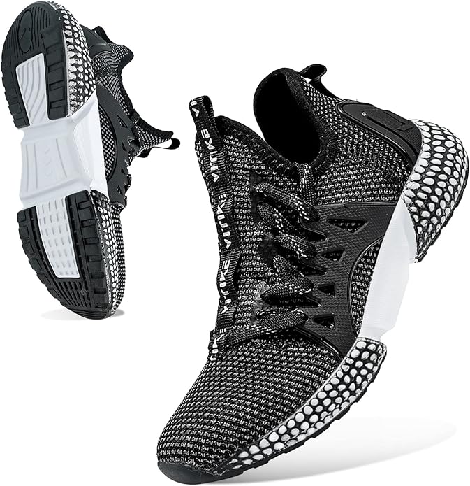 WETIKE Boy's Shoes Mesh Slip on Lightweight Running Sneakers