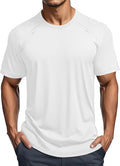 MAGCOMSEN Men's Dry Fit Shirts Mesh Short Sleeve Athletic Lightweight Workout Performance Hiking Shirt