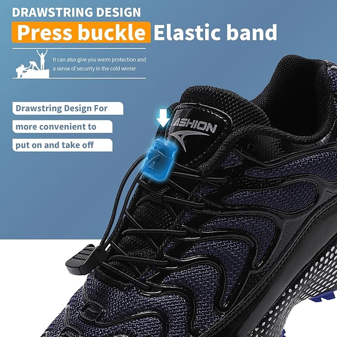 WETIKE Boy's Shoes Mesh Slip on Lightweight Running Sneakers