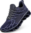 Vooncosir Men's Fashion Sneakers Breathable Mesh Running Shoes Blade Non Slip Soft Sole Casual Athletic Walking Shoes