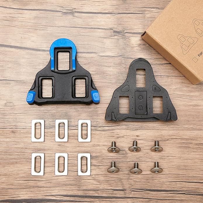 Bike Cleats Compatible with Shimano SPD-SL Locking Cycling Pedals Indoor Cycling & Road Bike Cleats