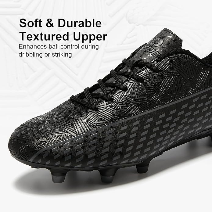 Soccer Cleats for Men's and Women's Outdoor Unisex Football Shoes Firm Rugby Boots